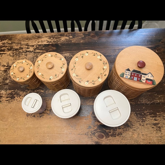 Longaberger Storage & Organization Longaberger 4 Piece Canister Set